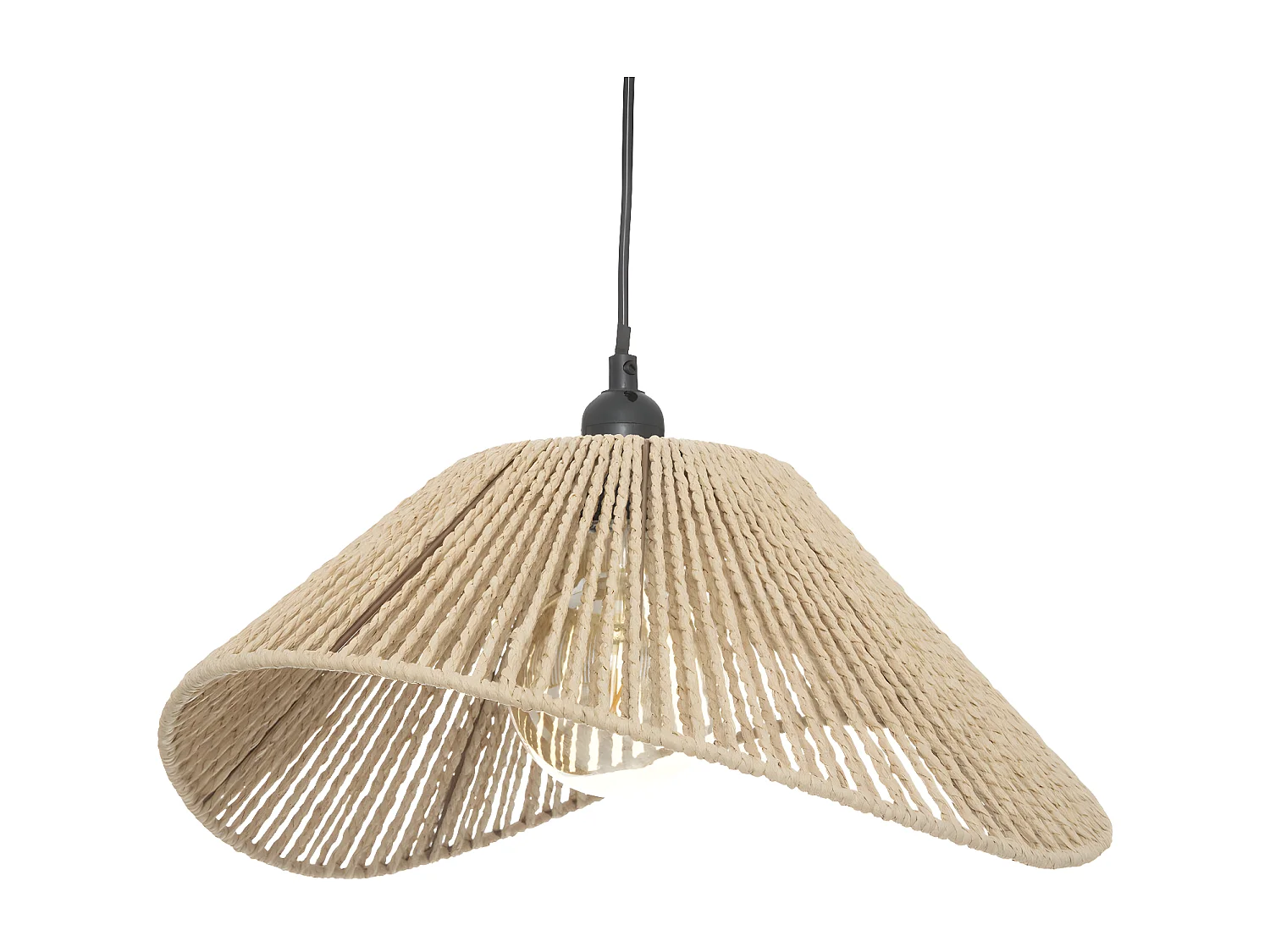 Pendelleuchte aus Papierseilen 45 cm