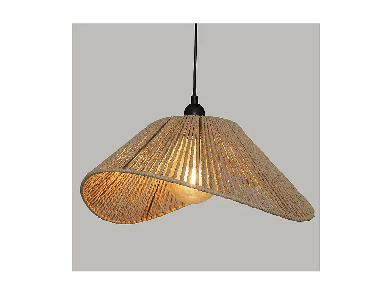 Luminaire Suspension en corde Beige 45 x 40 cm