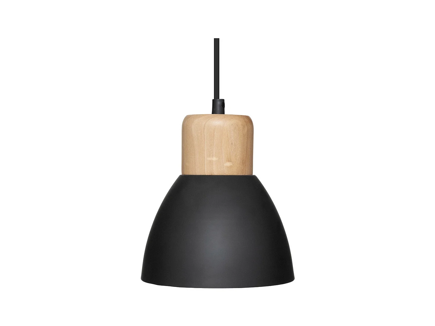 Luminaire Suspension 3 Lampes en métal Noir H 100 cm
