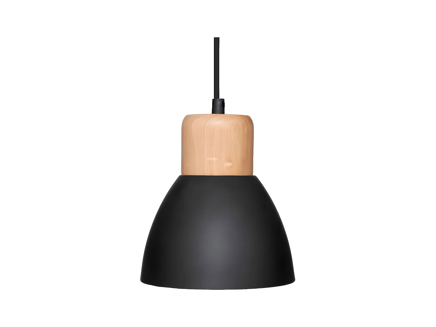 Luminaire Suspension 3 Lampes en métal Noir H 100 cm