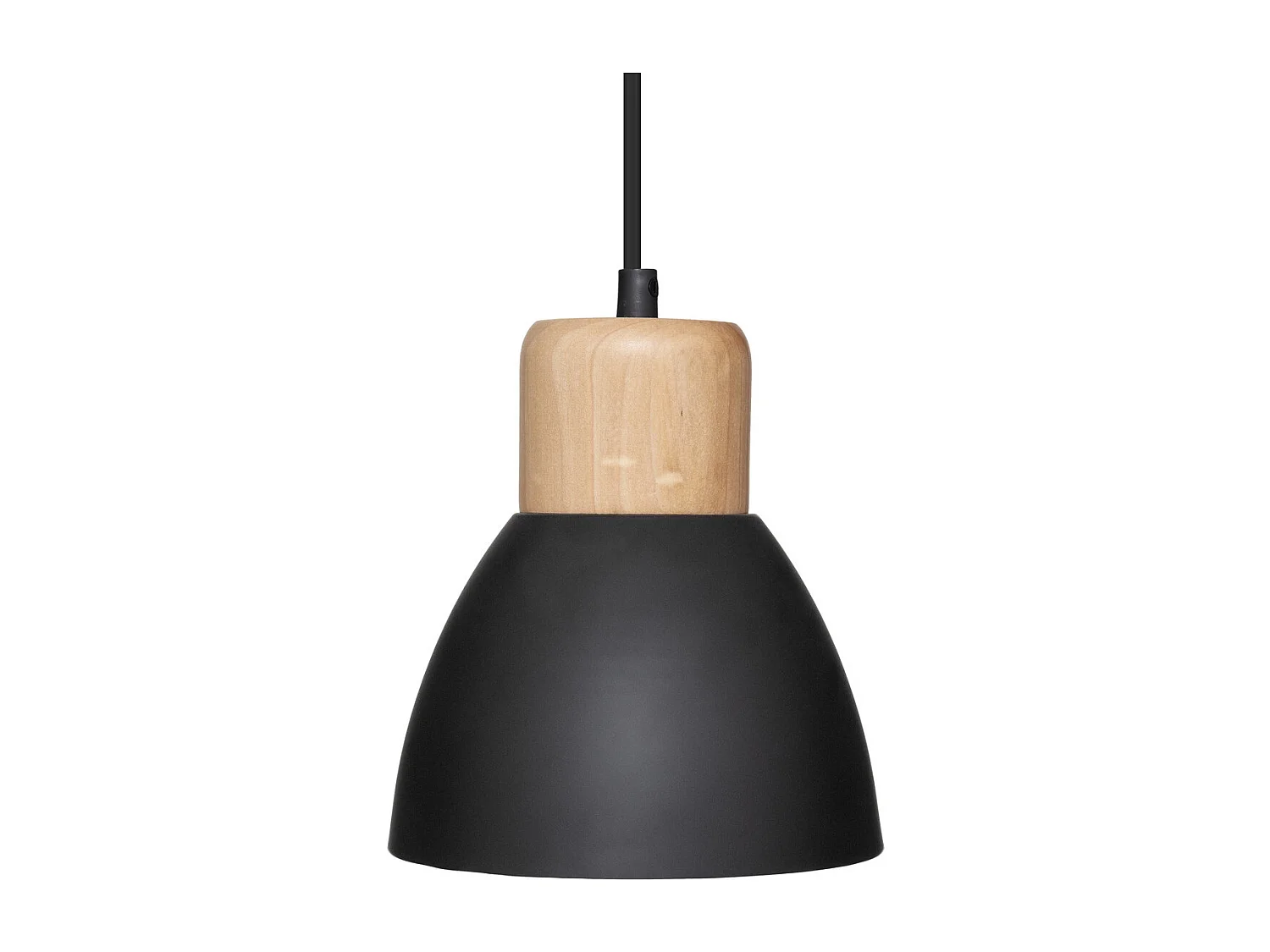 Luminaire Suspension 3 Lampes en métal Noir H 100 cm