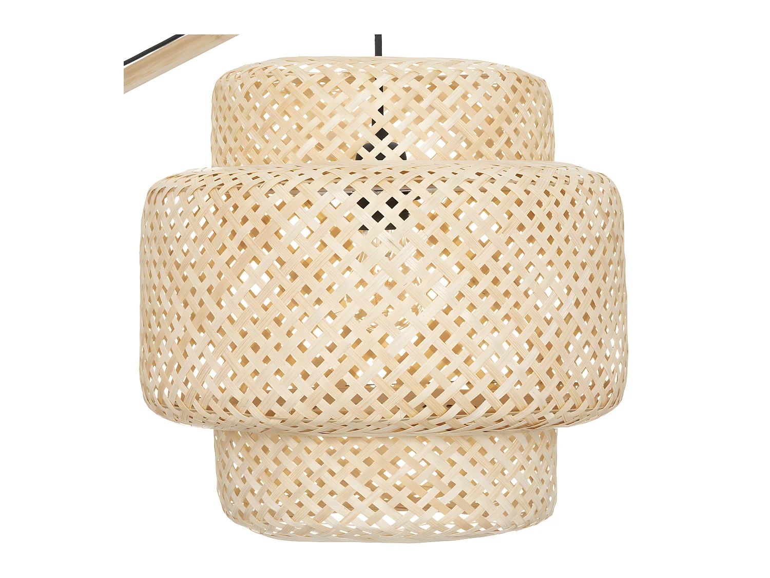 Lampadaire en Bambou naturel H 173 cm