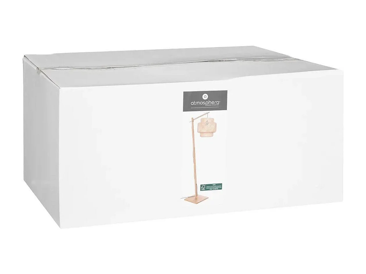 Lampadaire en Bambou naturel H 173 cm