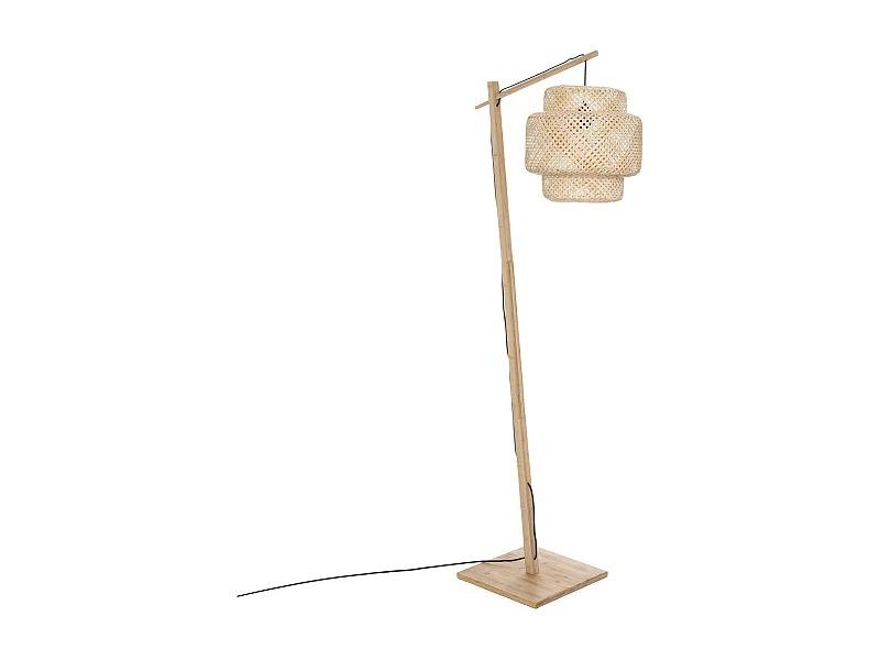 Lampadaire en Bambou naturel H 173 cm