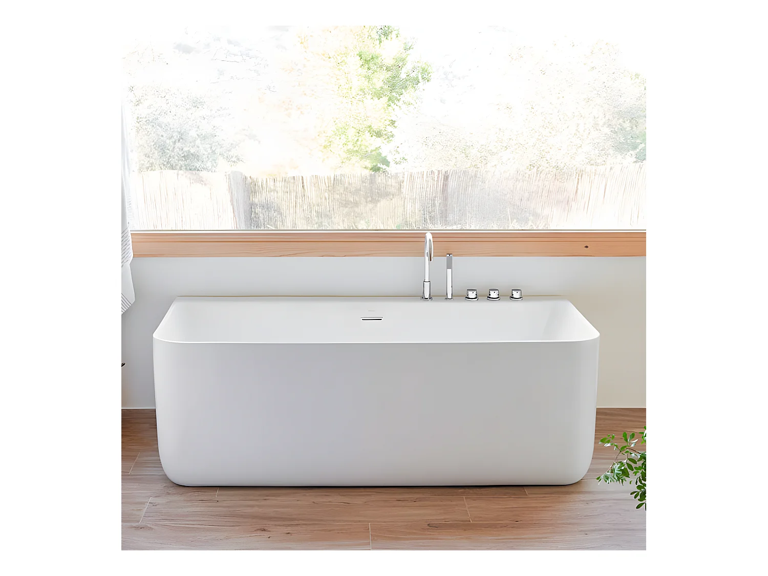 Freistehende Badewanne TRENTO MURO | SANYCCES 175 cm - ohne Armatur