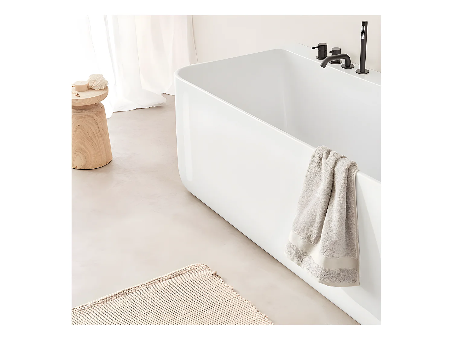 Freistehende Badewanne TRENTO MURO | SANYCCES 175 cm - ohne Armatur