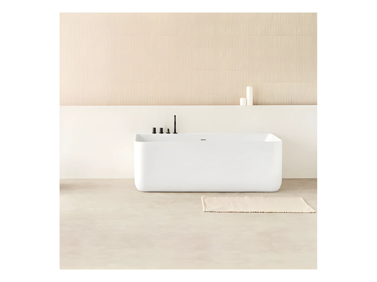Freistehende Badewanne TRENTO MURO | SANYCCES 175 cm - ohne Armatur