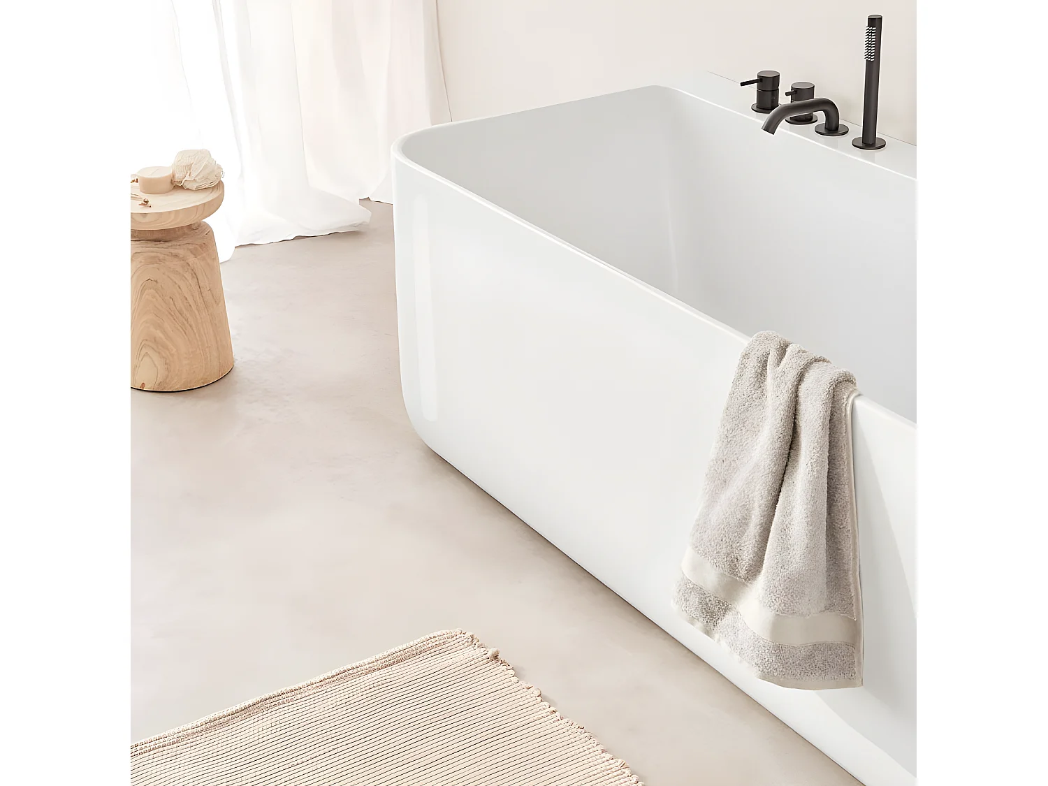 Freistehende Badewanne TRENTO MURO | SANYCCES 175 cm - ohne Armatur