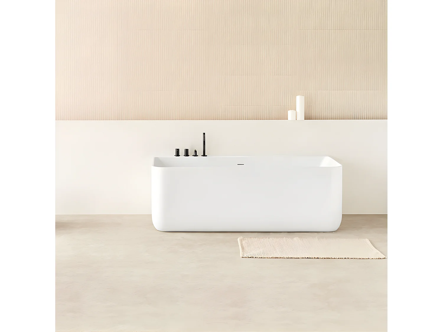 Freistehende Badewanne TRENTO MURO | SANYCCES 175 cm - ohne Armatur