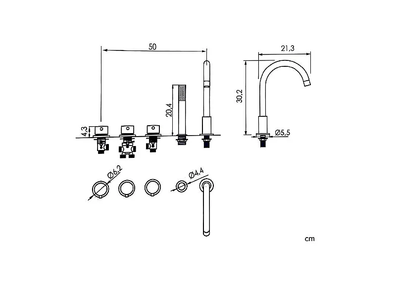 Freistehende Badewanne TRENTO MURO | SANYCCES 175 cm - ohne Armatur