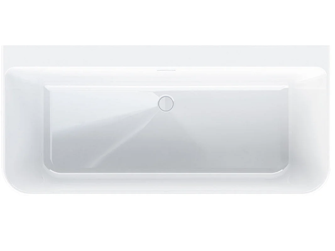 Baignoire design semi-îlot rectangulaire TRENTO MURO blanche 175 cm  Sans option