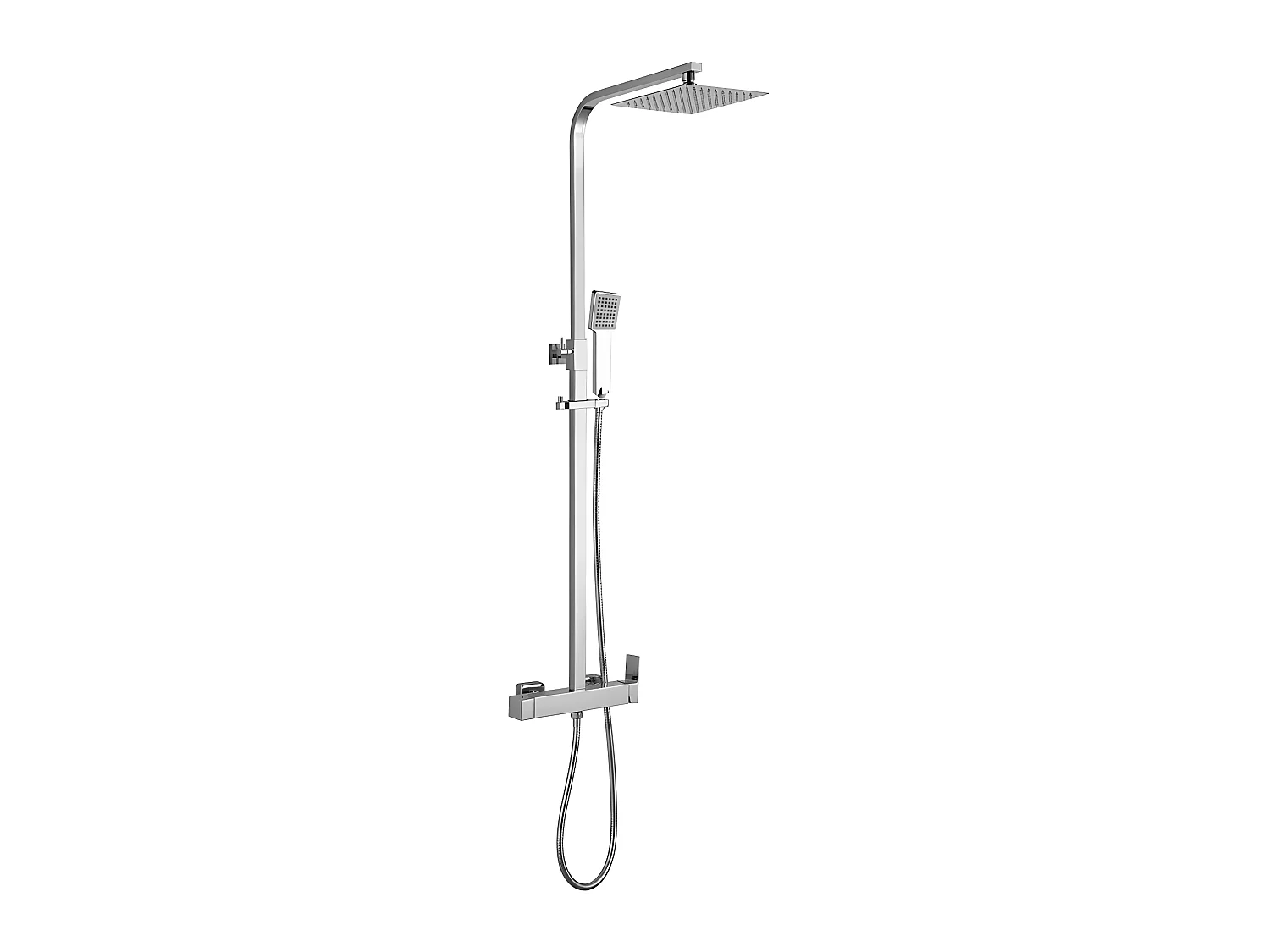 Columna de ducha monomando MANZO  25 cm x 25 cm Cromado