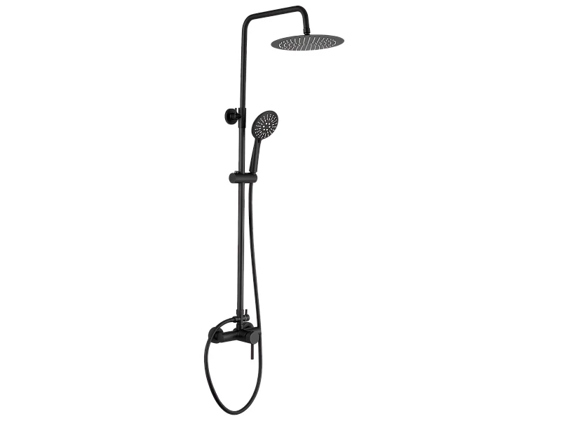 Colonne de douche mitigeur GINO noir mat