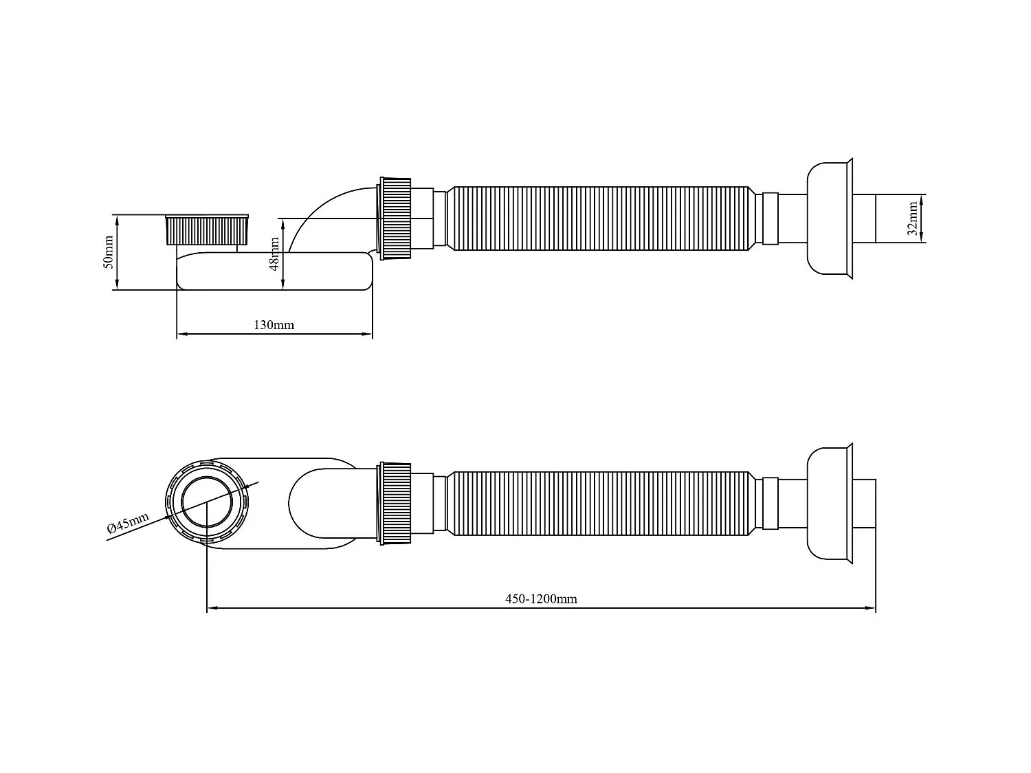 Bañera exenta FLORIDA  180 cm Mate