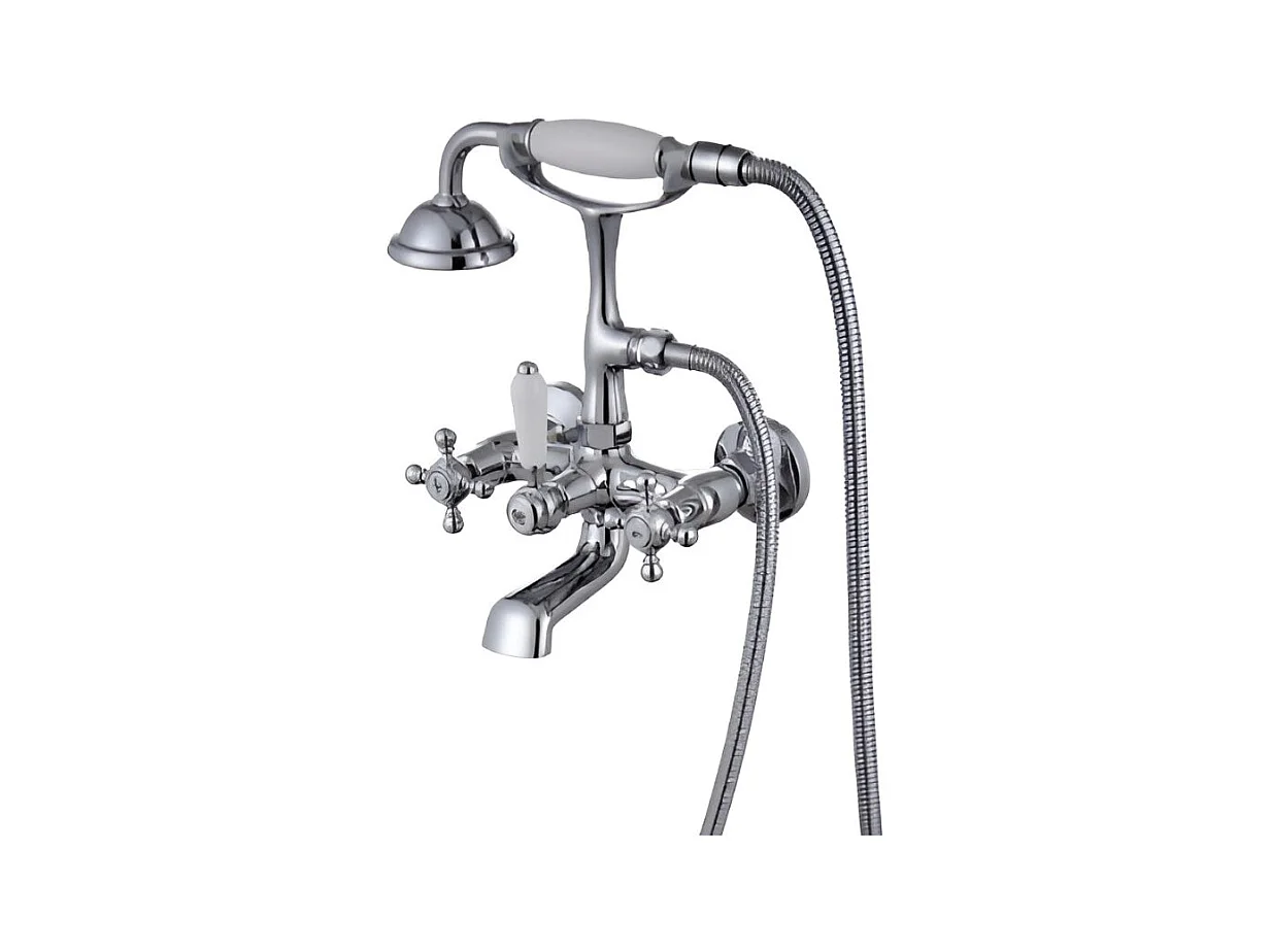 Grifo pared retro baño/ducha KINGDOM cromado