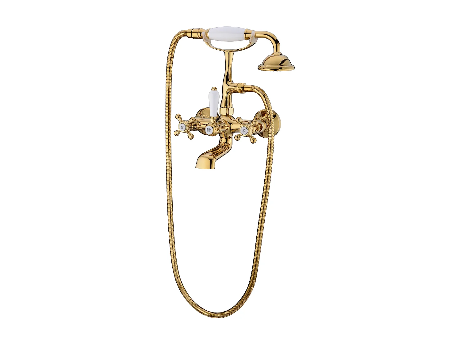 Grifo pared retro baño/ducha KINGDOM dorado