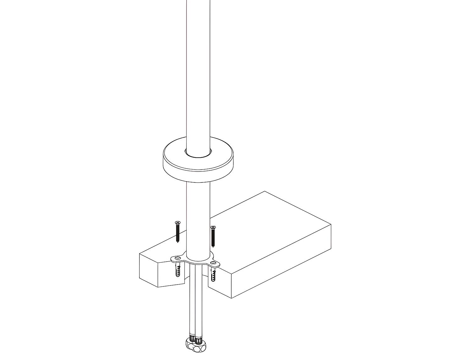 Mitigeur de baignoire sur pied autoportant CALGARY chromé