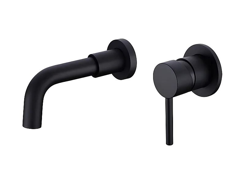 Grifo lavabo empotrado monomando BORACAY negro