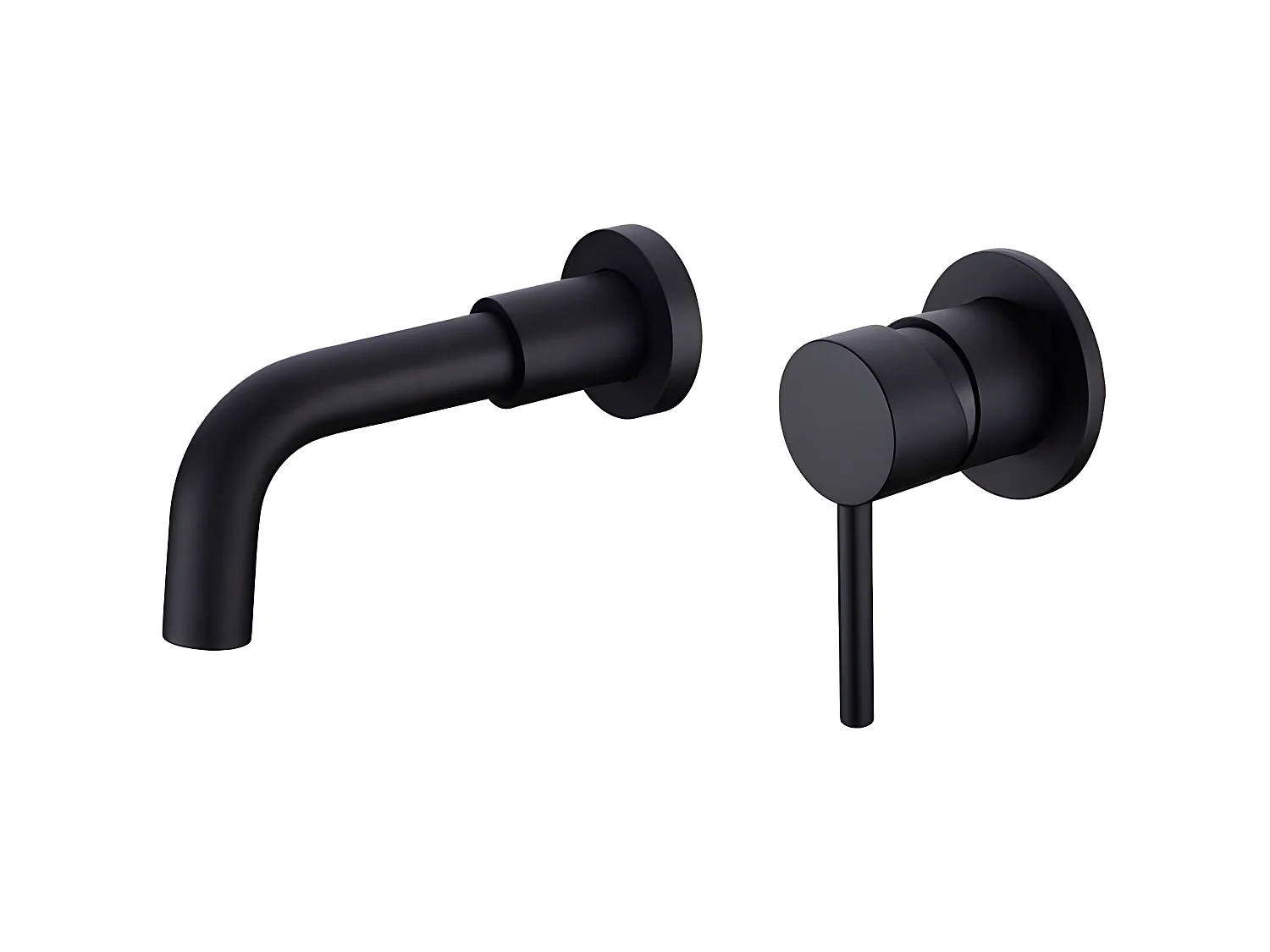 Grifo lavabo empotrado monomando BORACAY negro