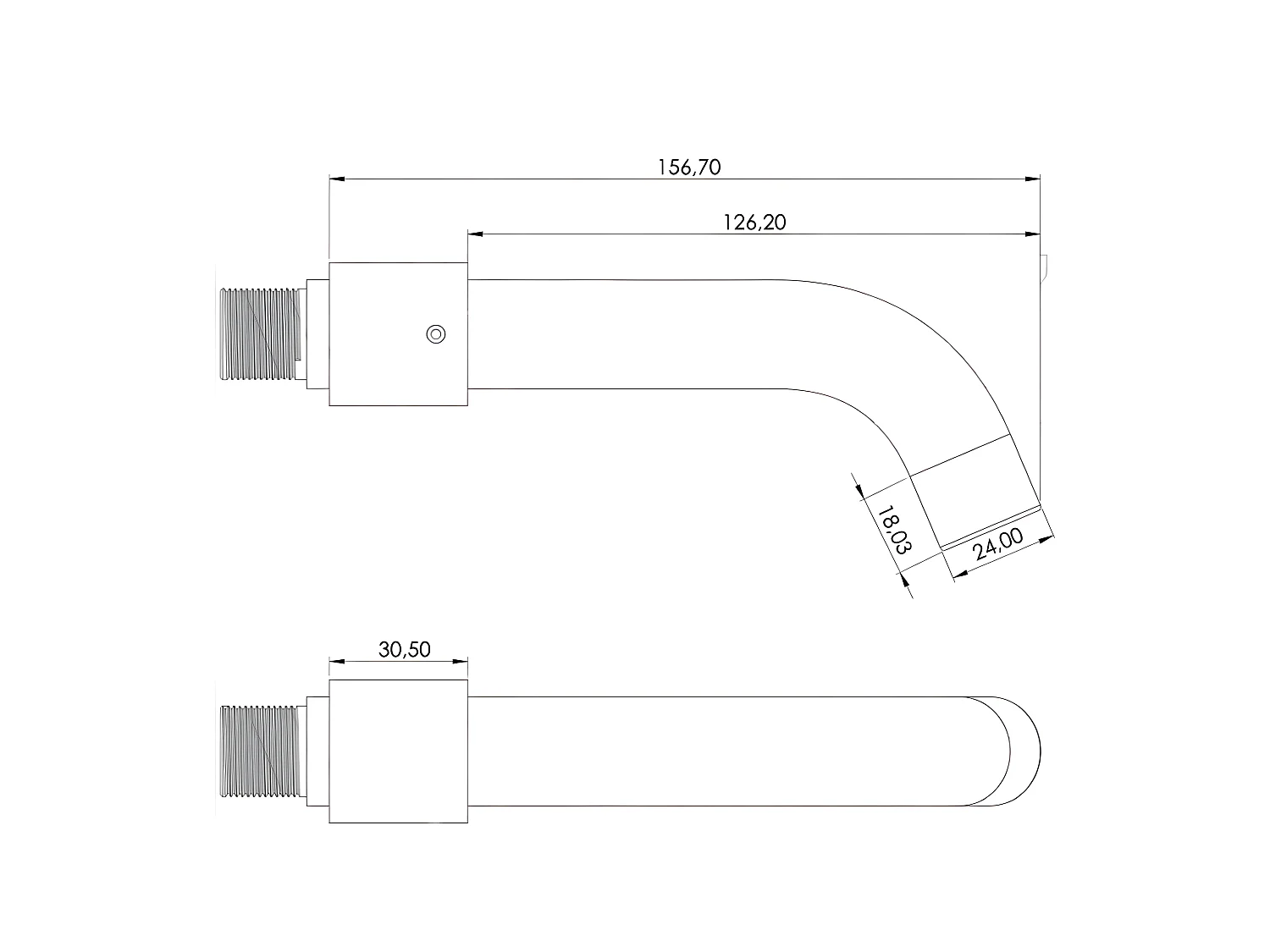Grifo lavabo empotrado monomando BORACAY negro