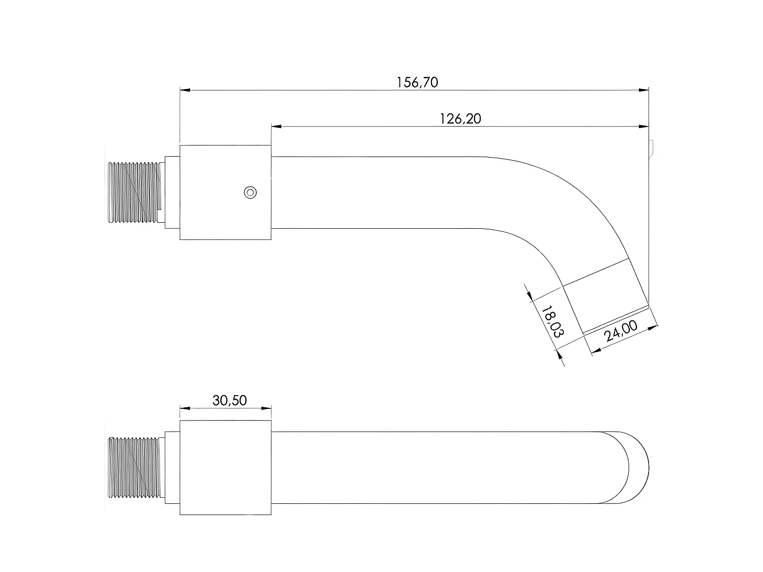 Unterputz-Waschtischarmatur BORACAY schwarz
