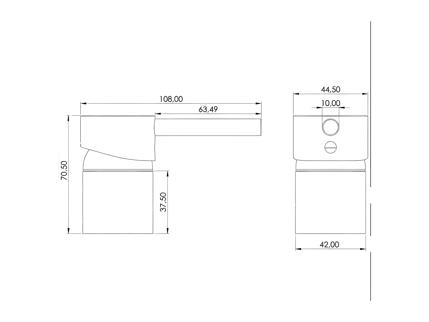 Unterputz-Waschtischarmatur BORACAY schwarz