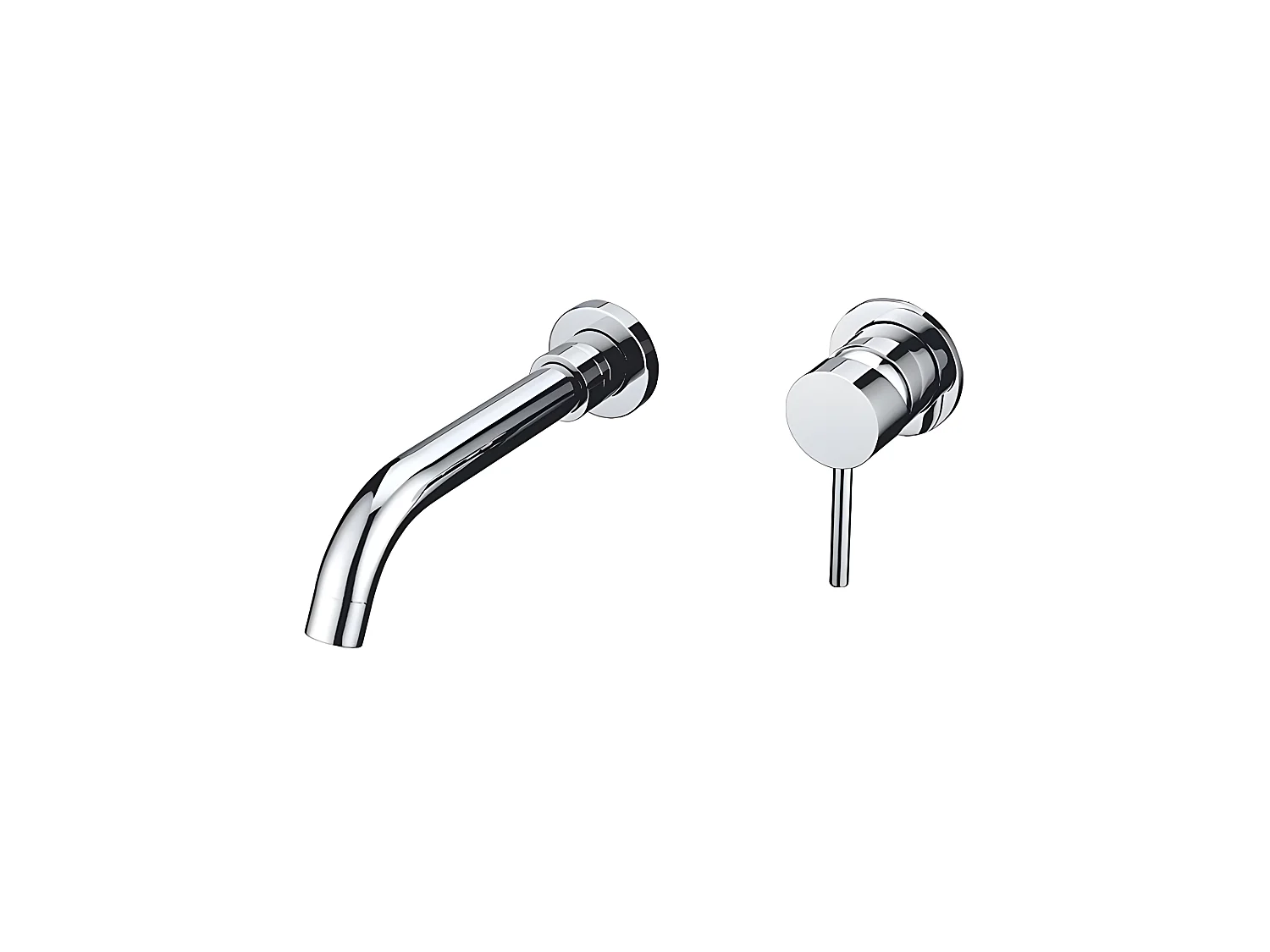 Grifo lavabo largo empotrado monomando CAIMAN cromado largo