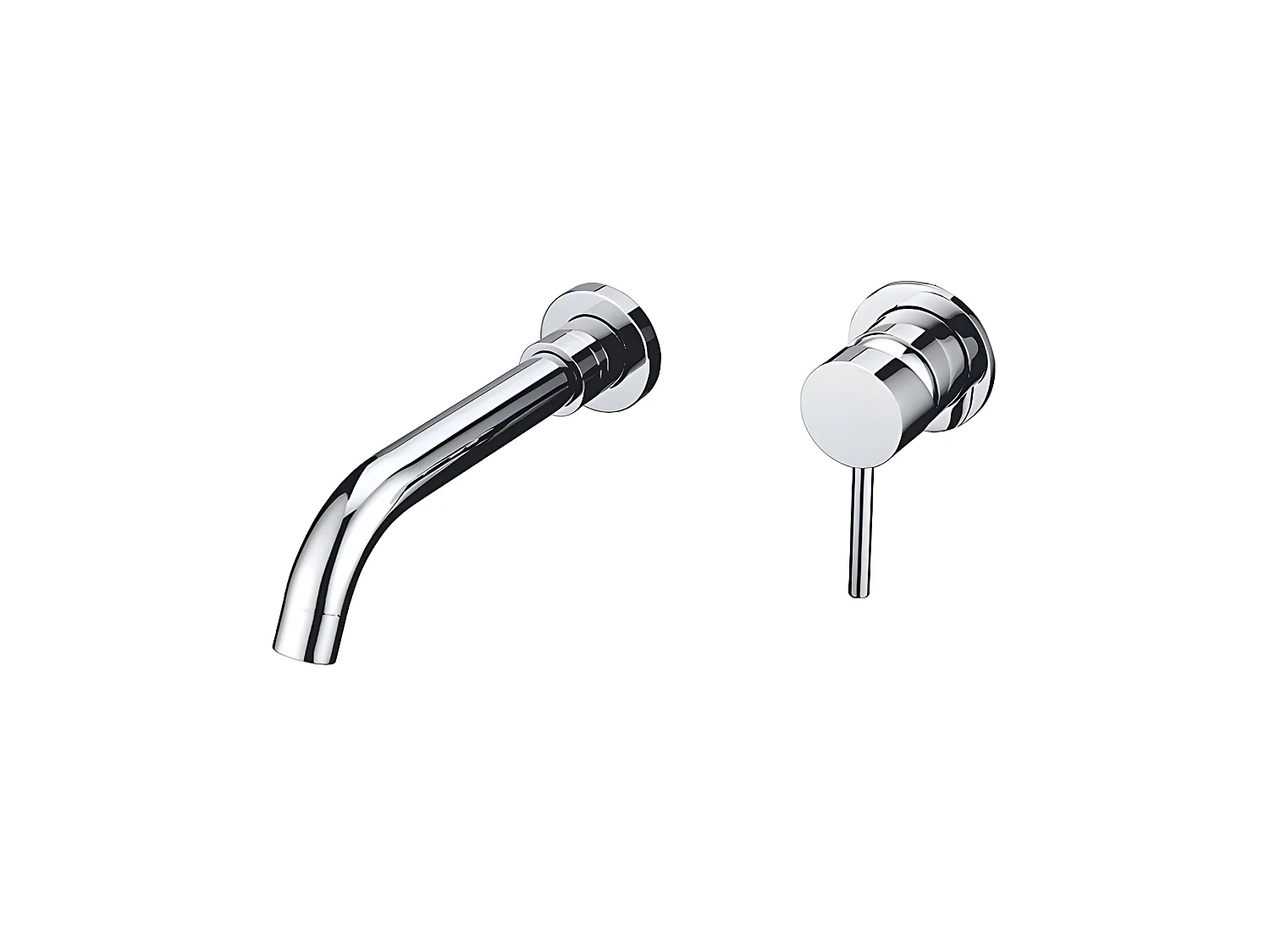 Grifo lavabo largo empotrado monomando CAIMAN cromado largo