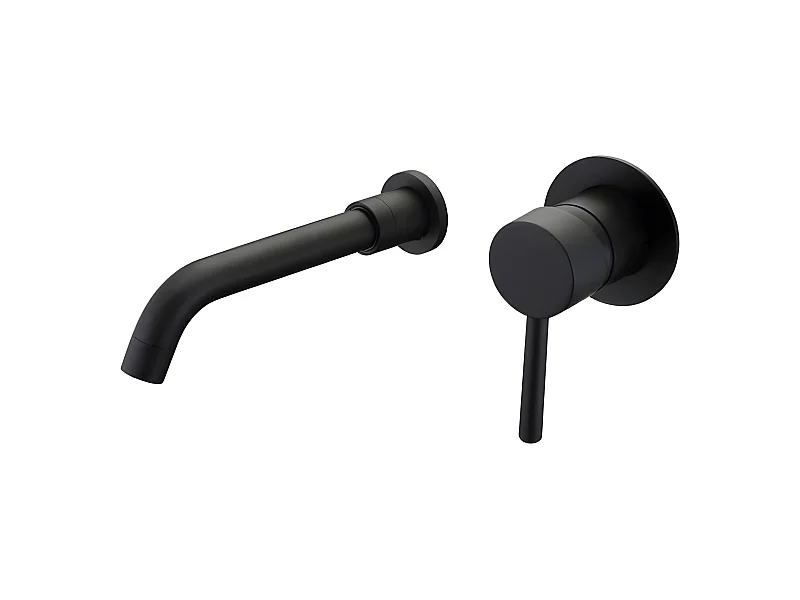 Grifo monomando lavabo empotrado BRAMPTON negro mate