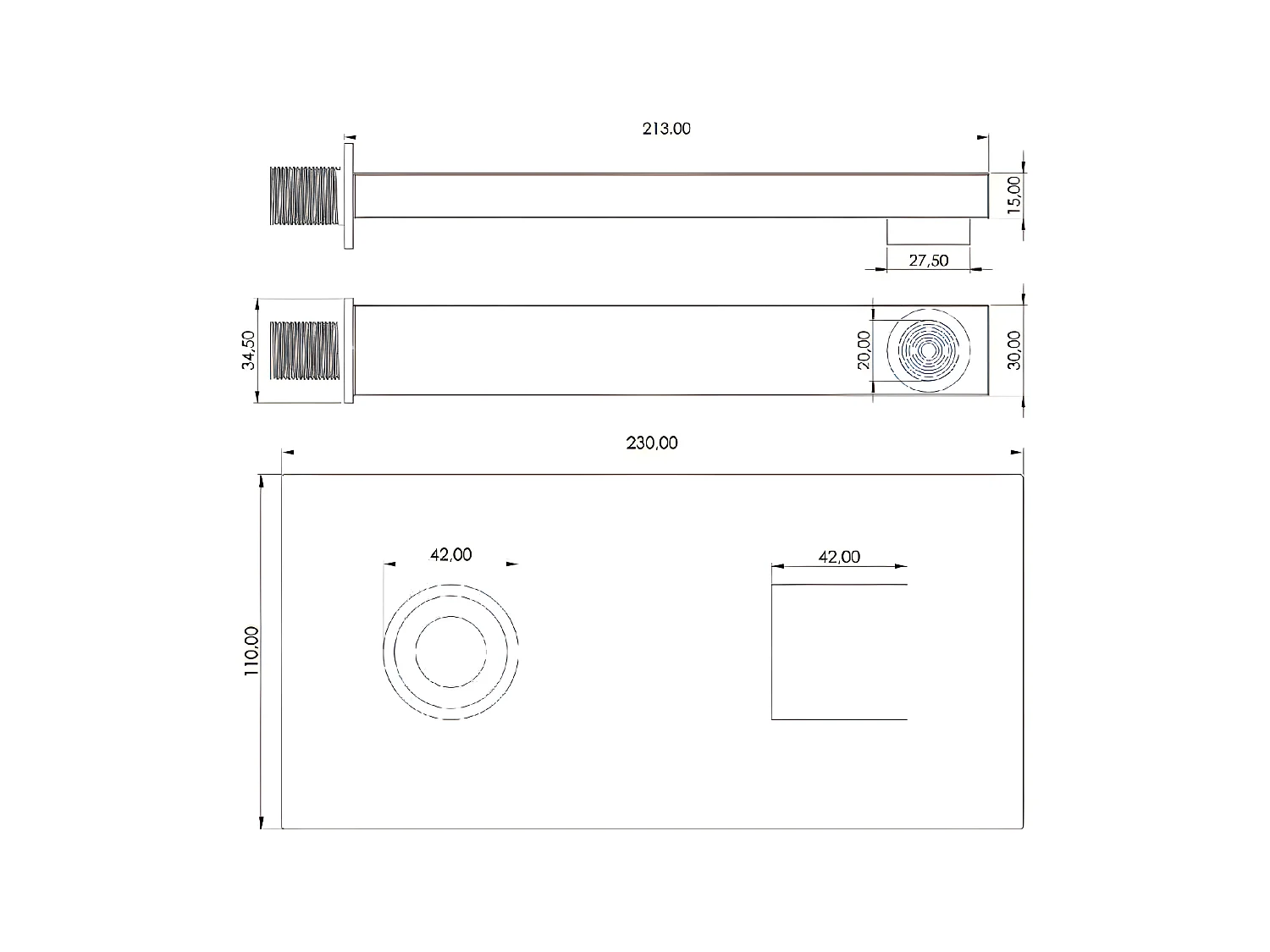 Grifo lavabo empotrado monomando TORMES cromado