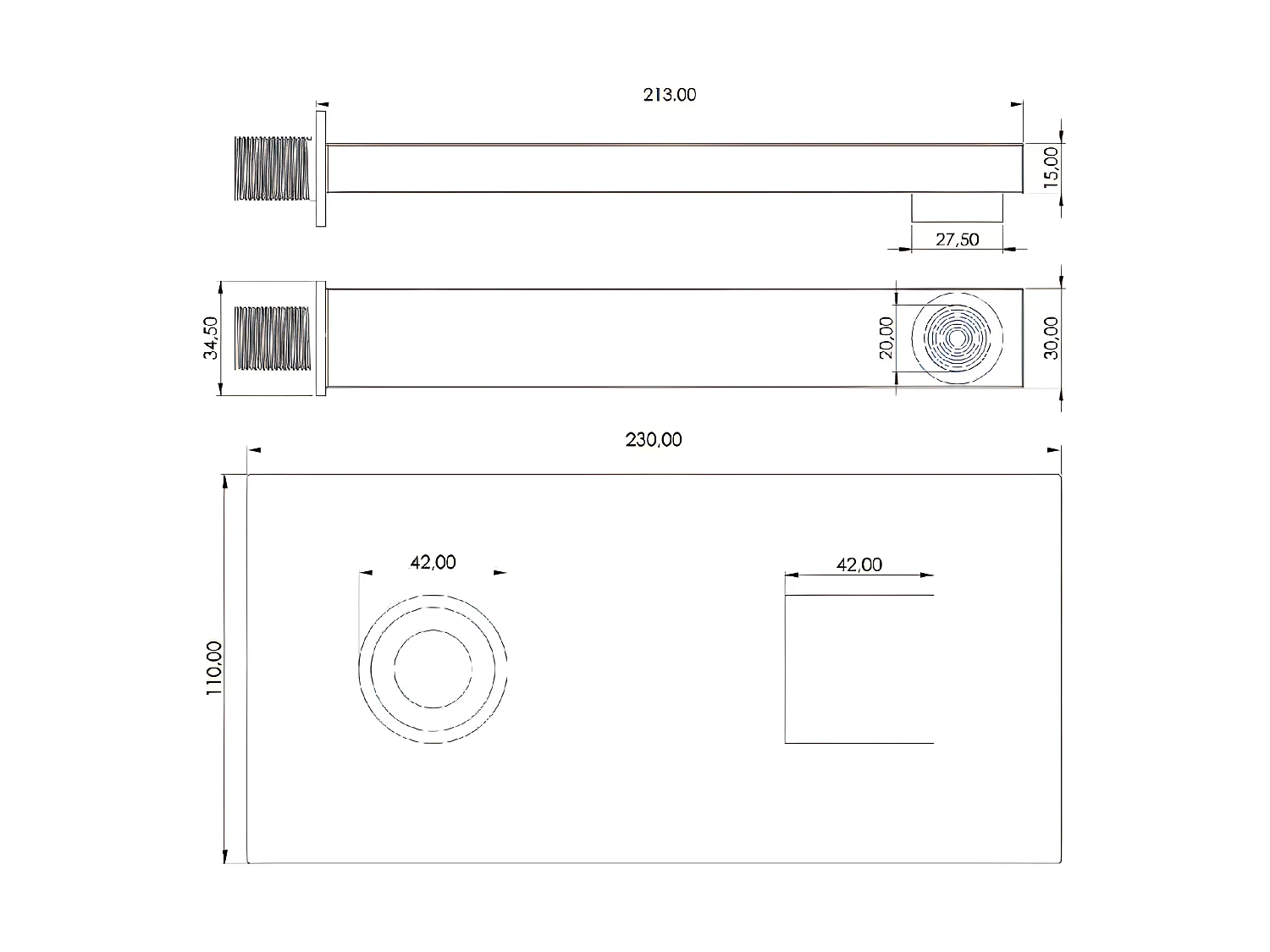 Unterputz-Waschtischarmatur TORMES chrom