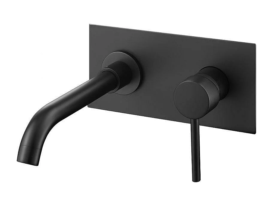 Grifo lavabo empotrado monomando CARLOW negro