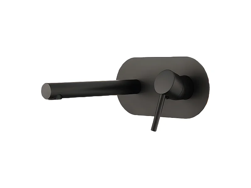 Grifo monomando lavabo empotrado MILTON Negro