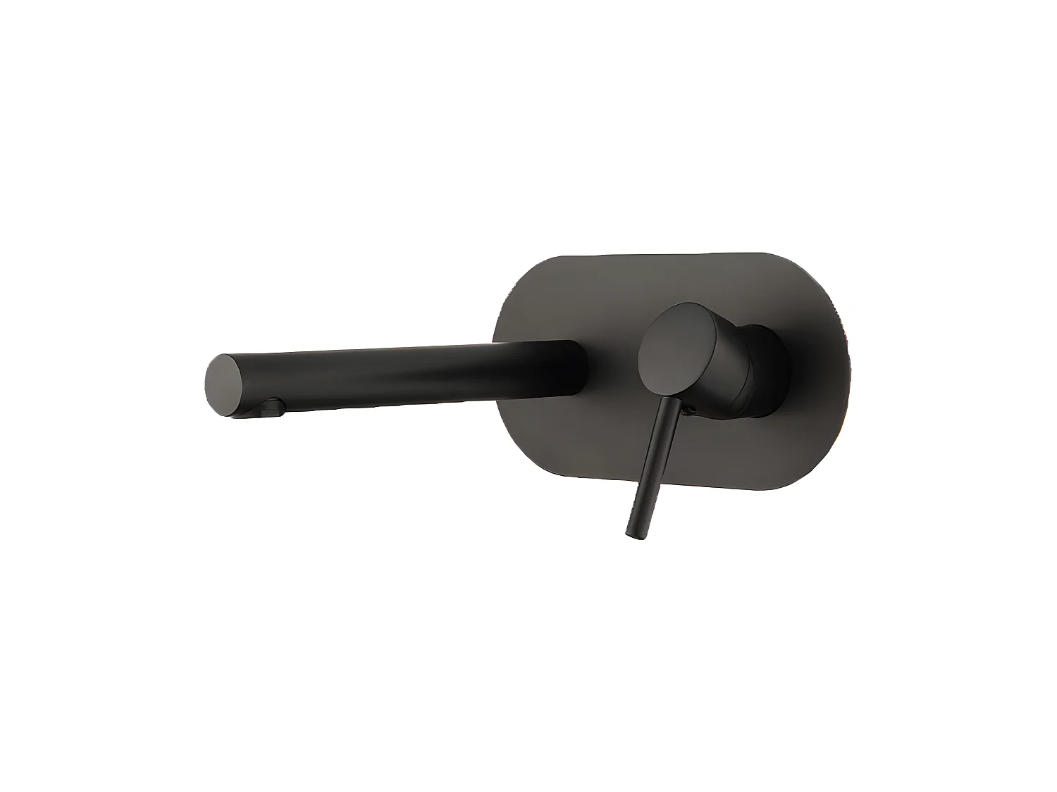 Grifo monomando lavabo empotrado MILTON Negro