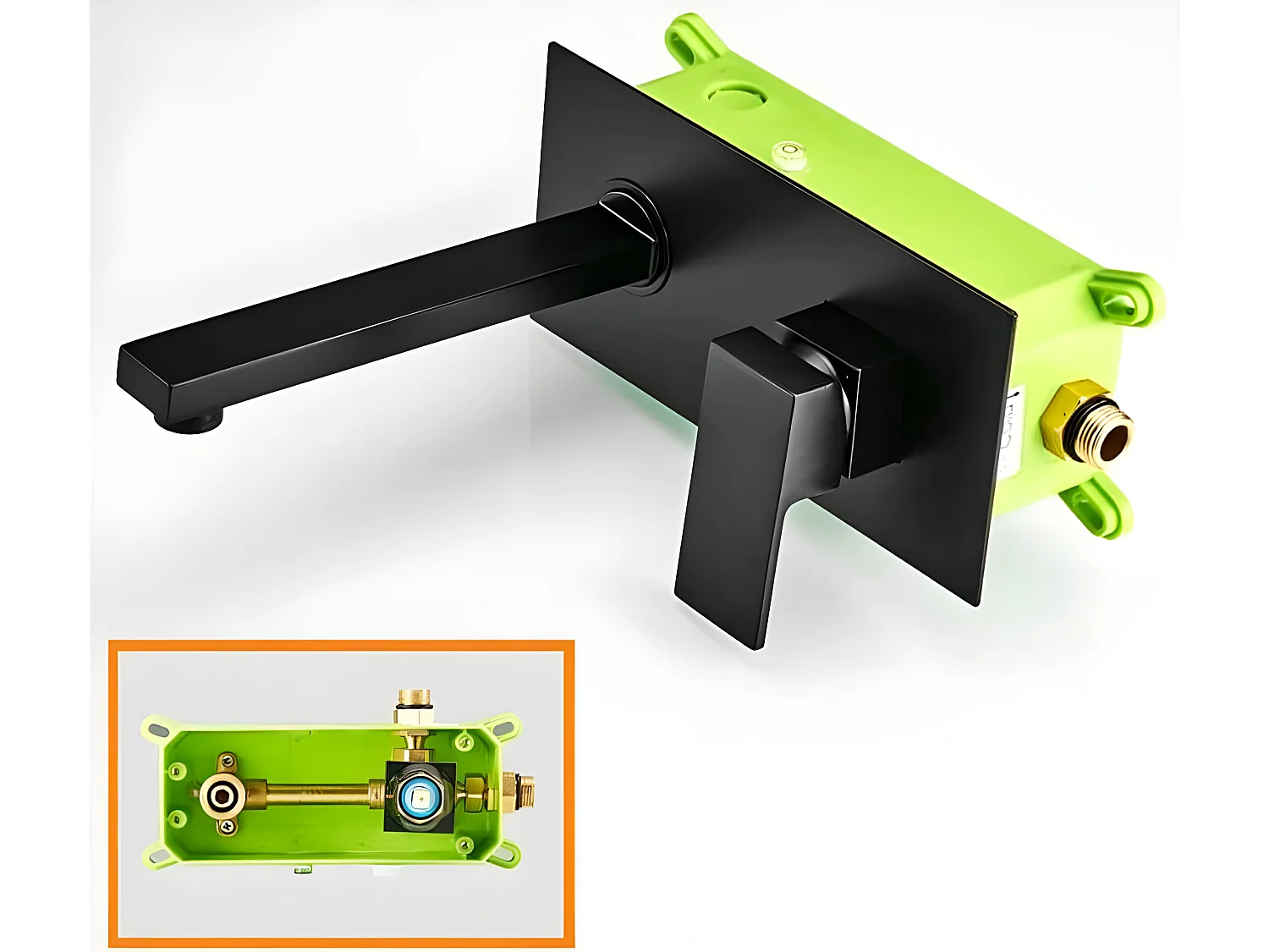 Unterputz-Waschtischarmatur TILSO schwarz