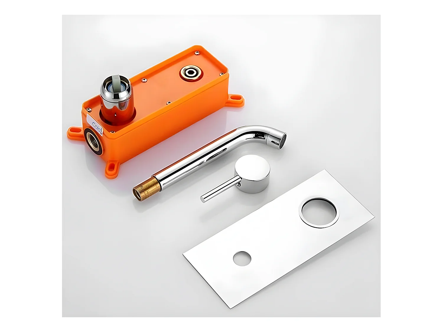 Grifo lavabo empotrado monomando CARLOW cromado