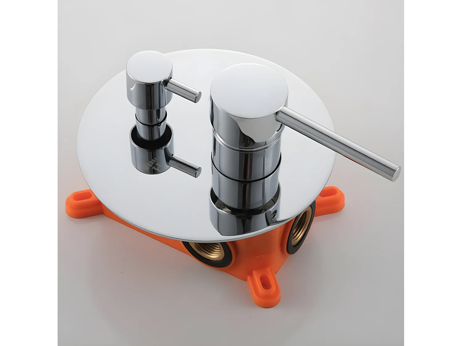 Conjunto de ducha empotrada techo monomando SLIGO  Ø 25cm Cromado