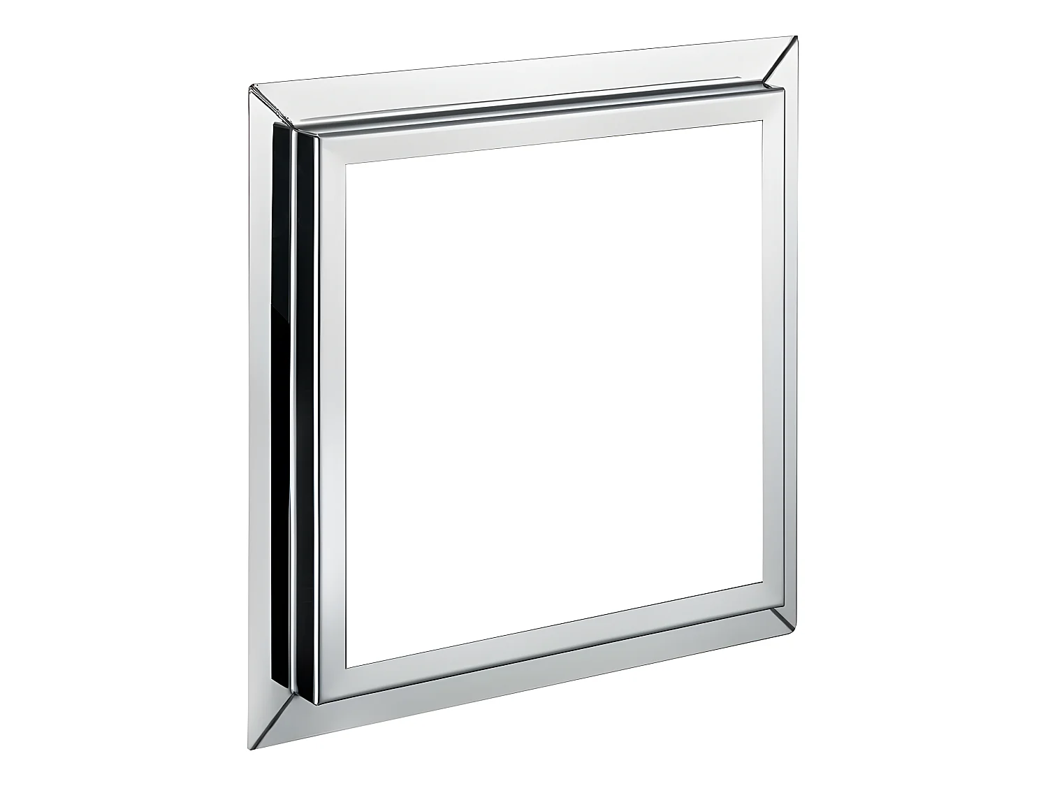 Conjunto de ducha empotrada a ras TILSO de techo cromado monomando  40 cm x 40 cm