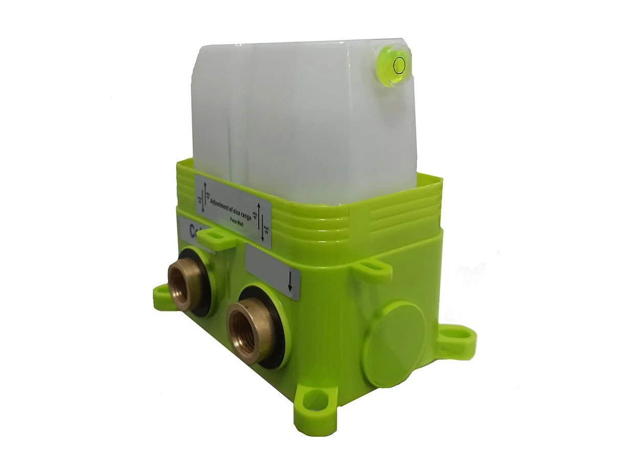 Conjunto de ducha empotrada a ras termostática a techo TILSO negro mate  30 cm x 30 cm