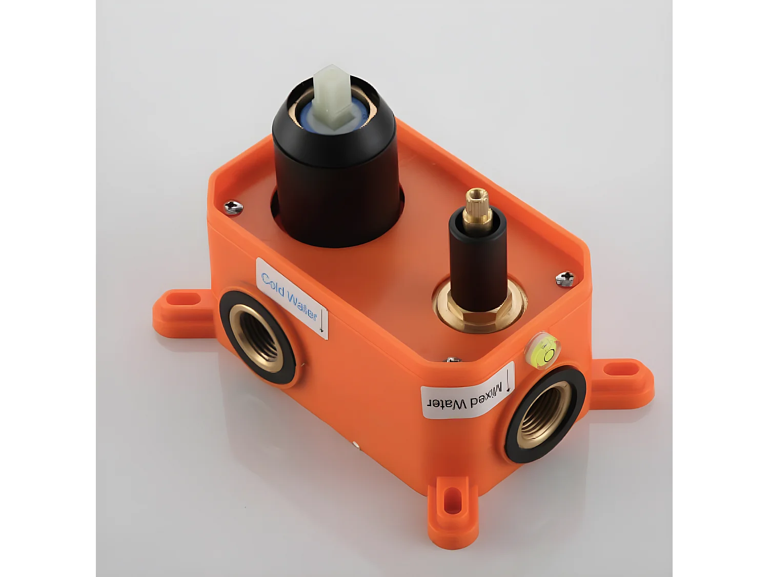 Conjunto de ducha empotrada techo monomando SLIGO negro mate  Ø 25cm