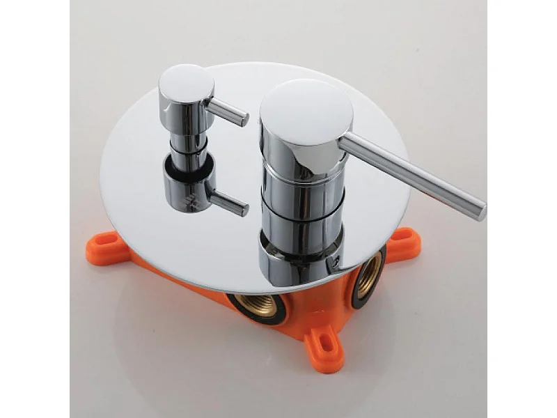 Conjunto de ducha empotrada monomando SLIGO oro cepillado  Ø 30cm Dorado