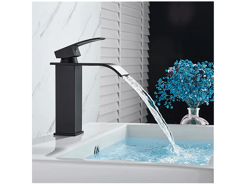 Grifo lavabo monomando ARDALI negro mate