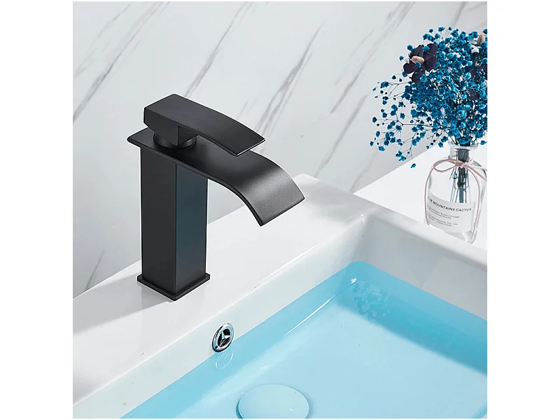 Grifo lavabo monomando ARDALI negro mate