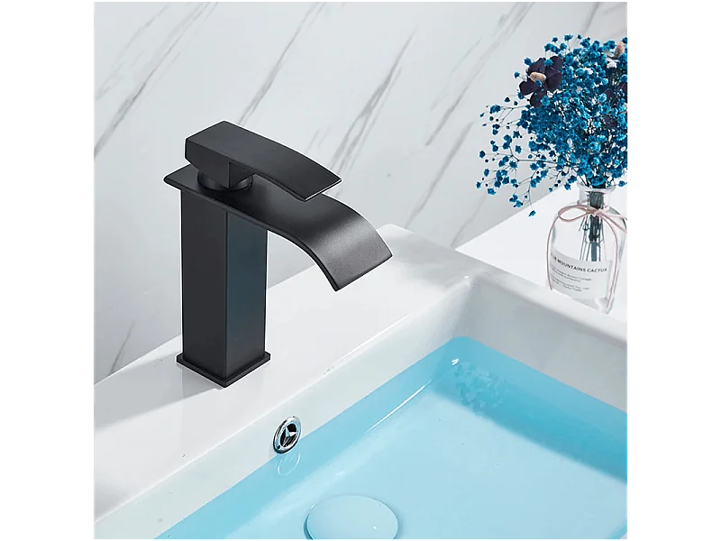 Grifo lavabo monomando ARDALI negro mate