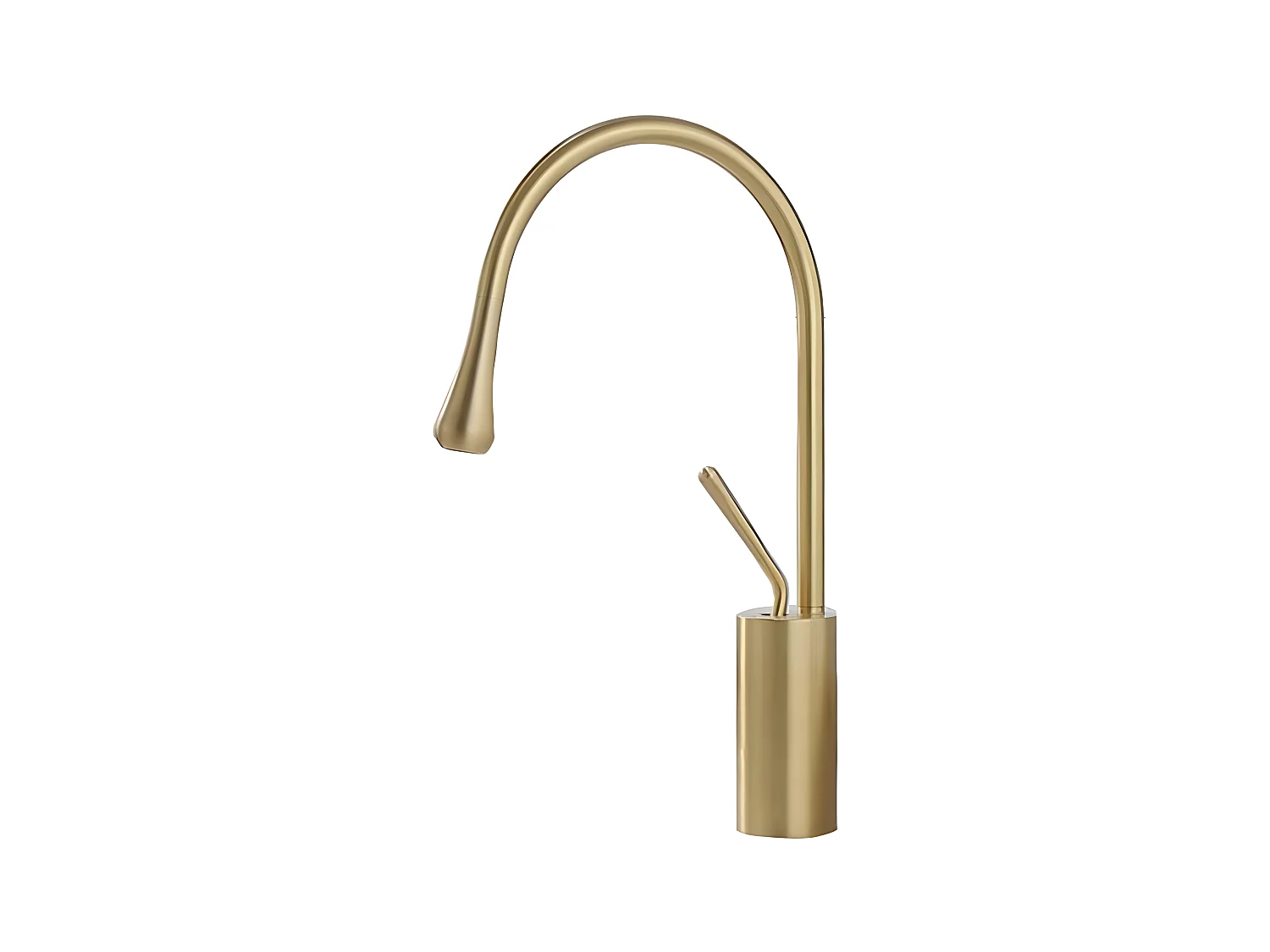 Grifo lavabo giratorio monomando CALGARY 38 oro cepillado Dorado