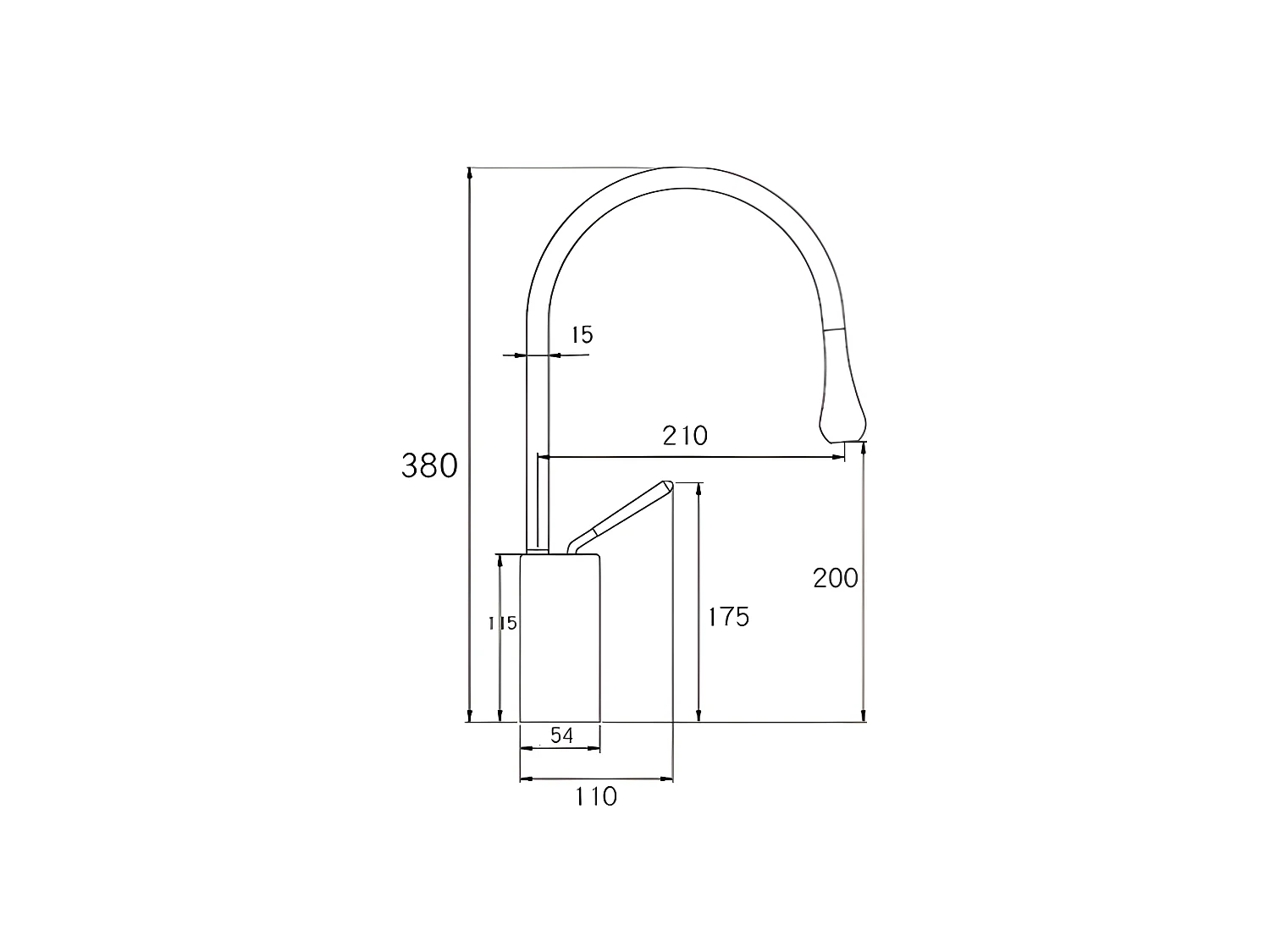 Grifo lavabo giratorio monomando CALGARY 38 oro cepillado Dorado