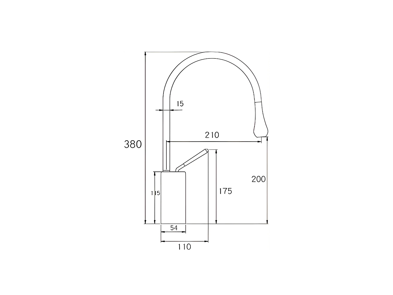 Grifo lavabo giratorio monomando CALGARY 38 oro cepillado Dorado