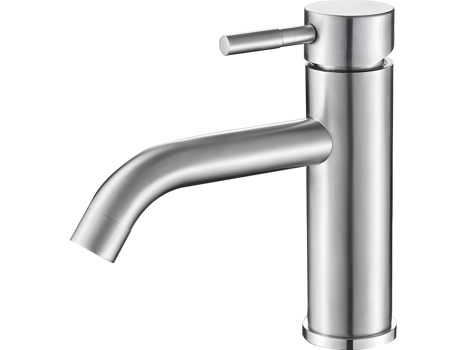 Grifo lavabo monomando SLIGO acero cepillado