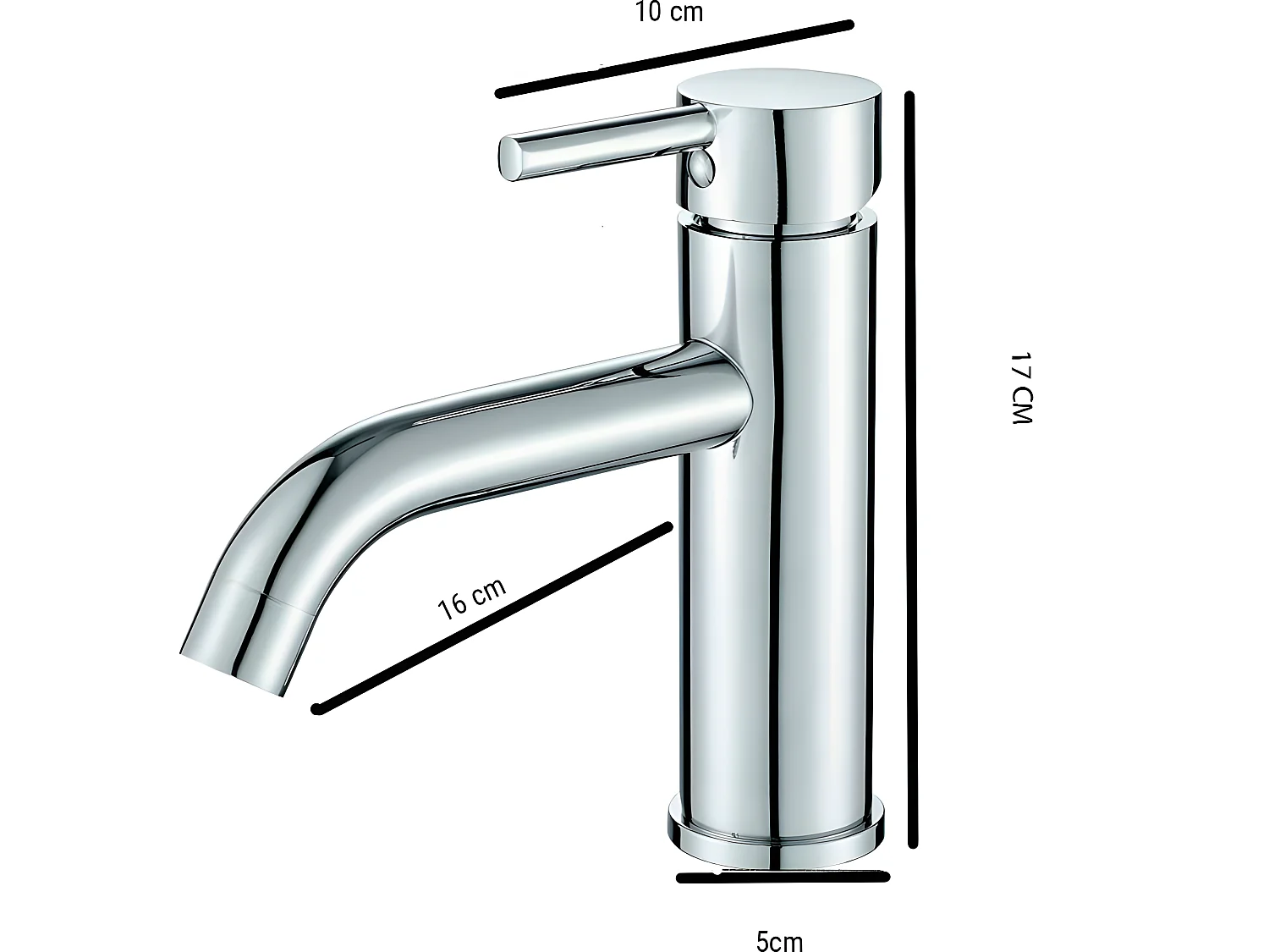 Grifo lavabo monomando SLIGO cromado