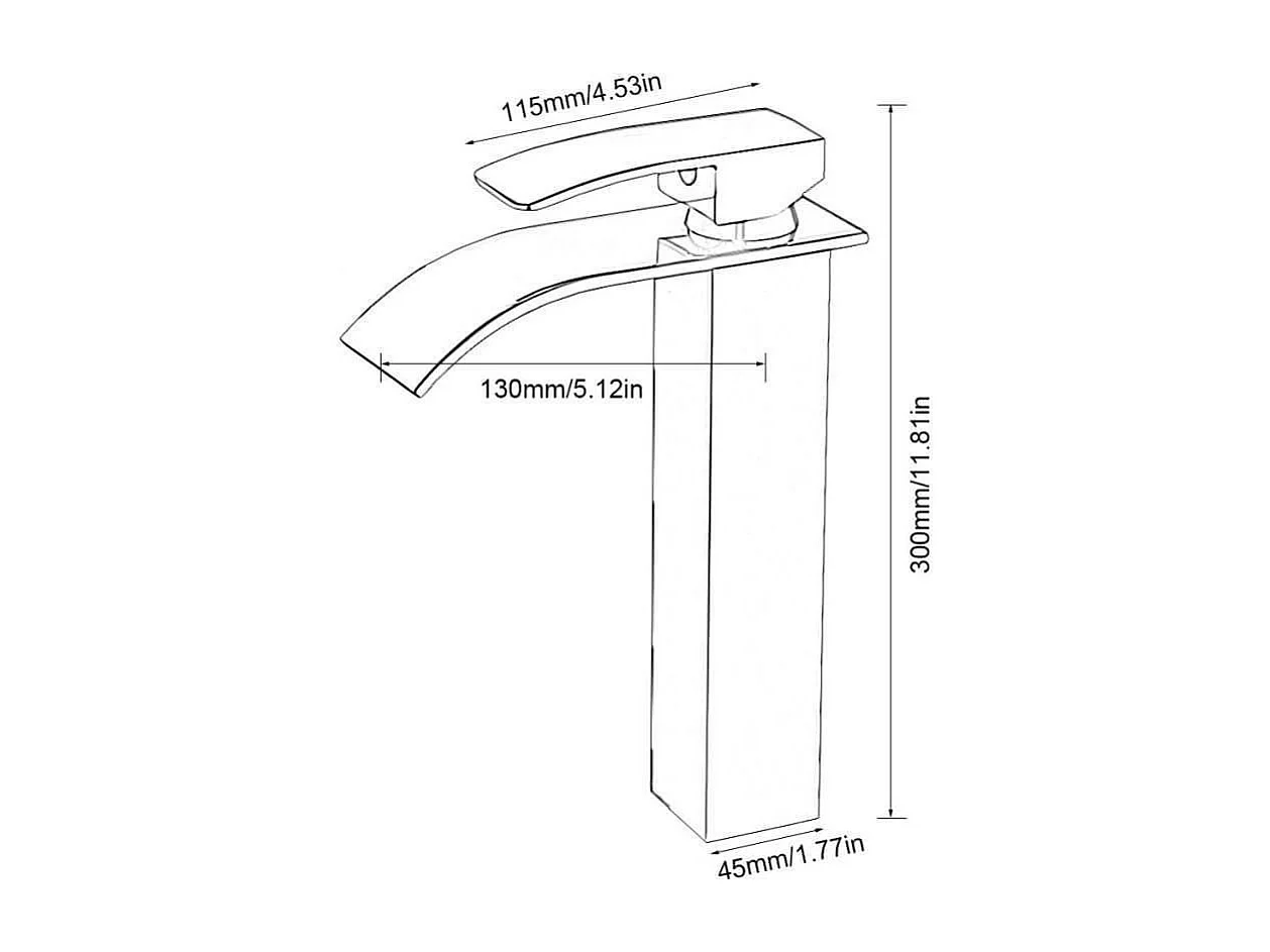 Hohe Waschtischarmatur ARDALI chrom